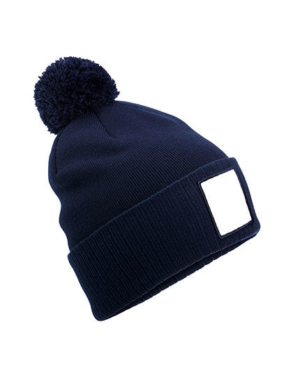 Appliqué Patch Pom Beanie (CB338R)