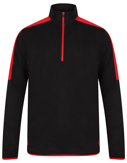 Adults 1/4 Zip Midlayer With Contrast Panelling (FH571)
