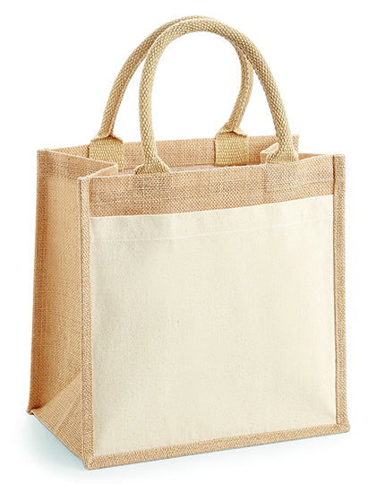 Cotton Pocket Jute Midi Bag (WM426)