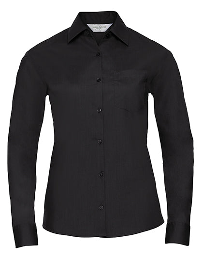 Ladies´ L/S Poly-Cotton Easy Care Poplin Shirt (Z934F)