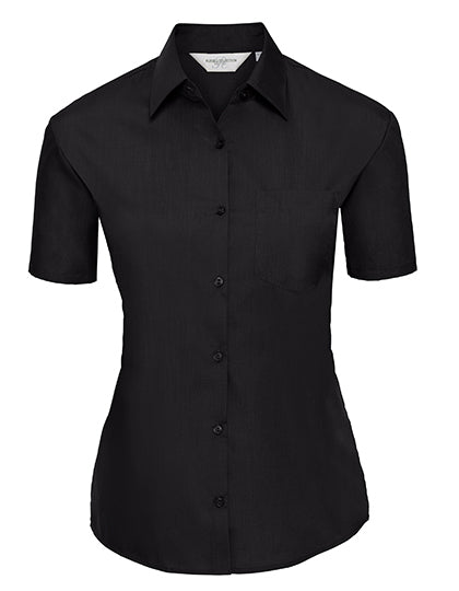 Ladies´ Short Sleeve Poly-Cotton Easy Care Poplin Shirt (Z935F)