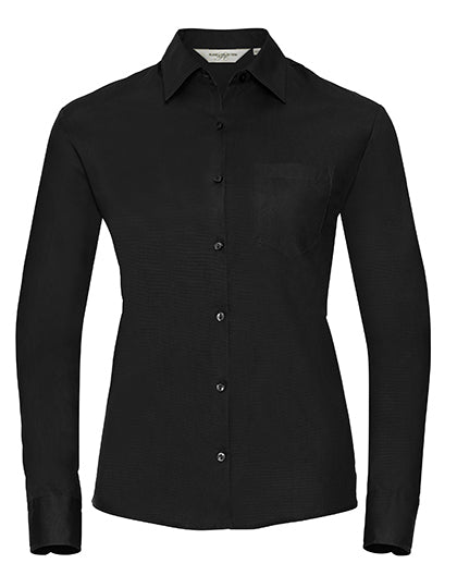 Ladies´ L/S Pure Cotton Easy Care Poplin Shirt (Z936F)