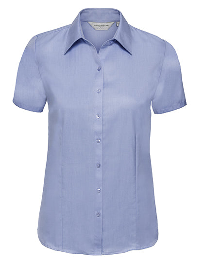 Ladies´ Short Sleeve Herringbone Shirt (Z963F)