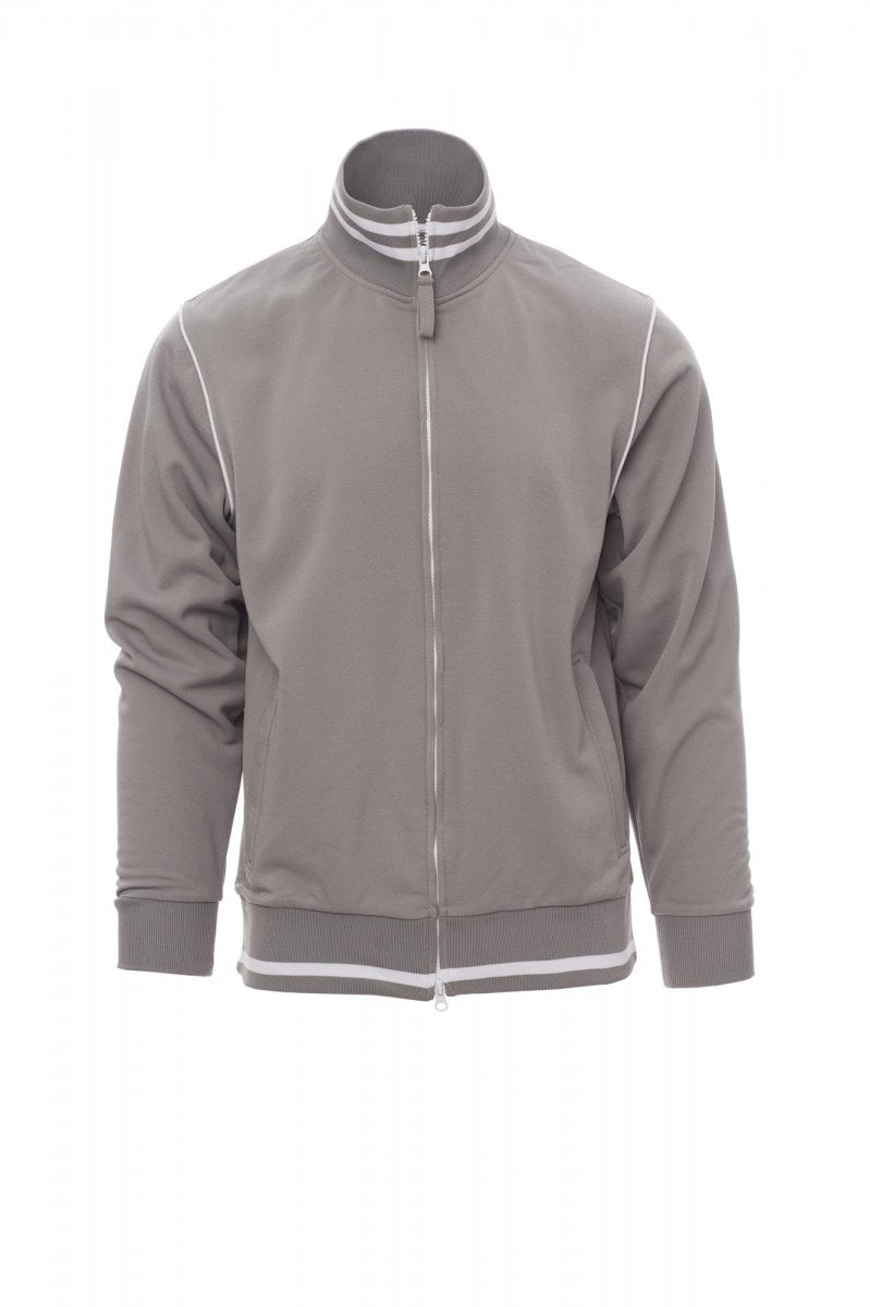 Payper DERBY Full Zip – Grau/Weiss