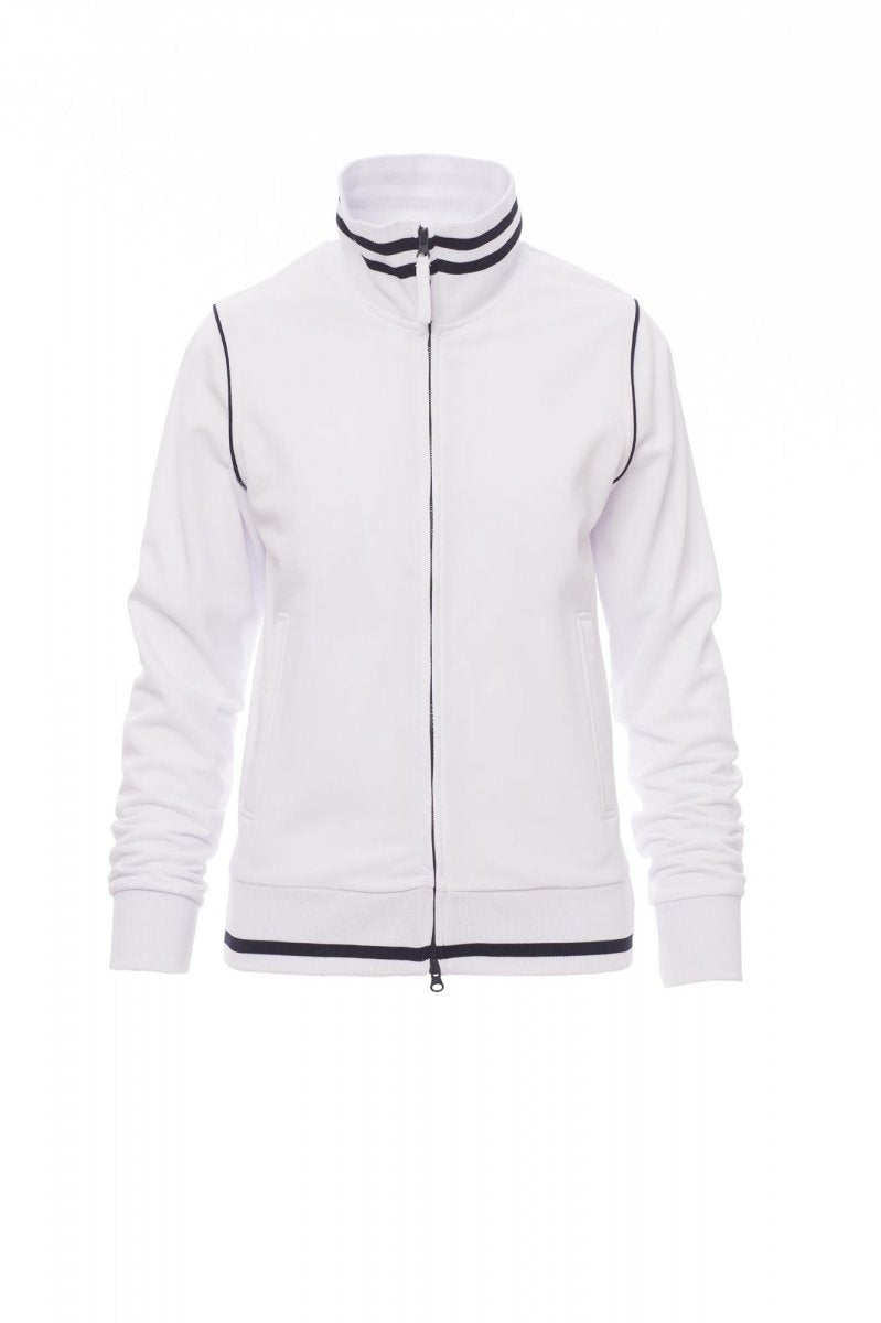Payper DERBY LADY Full Zip – Weiss/Marineblau