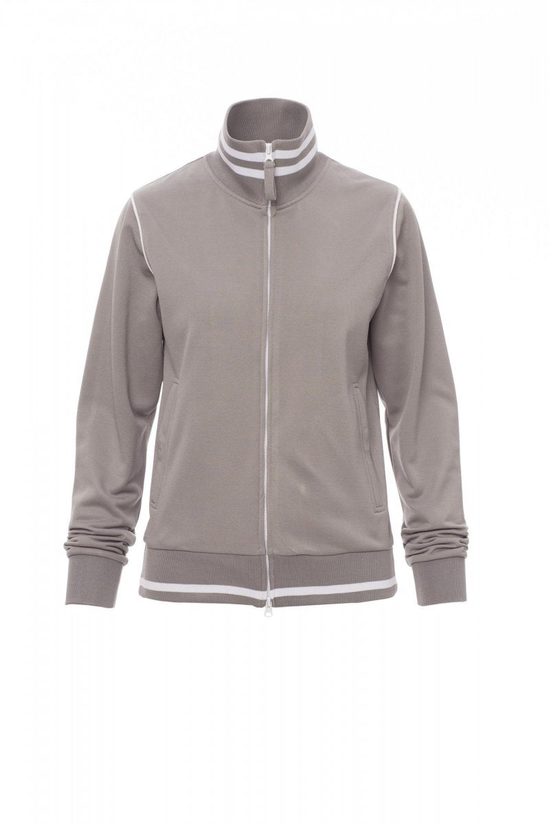 Payper DERBY LADY Full Zip – Grau/Weiss