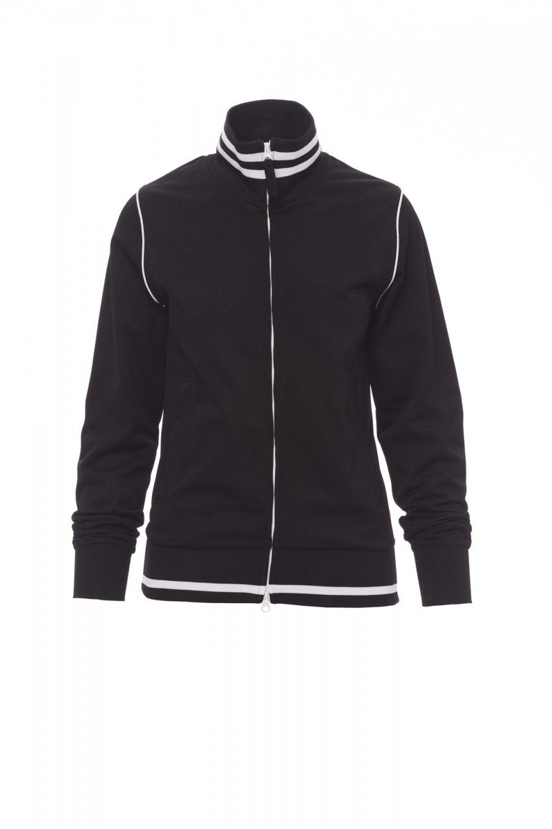 Payper DERBY LADY Full Zip – Schwarz/Weiss
