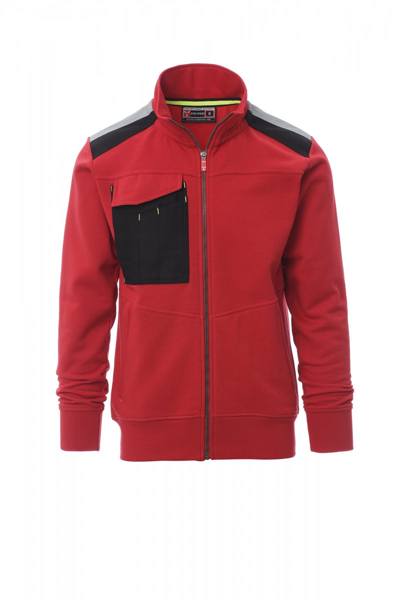 Payper WORK 2.0 Full Zip Con Cappuccio – Rot