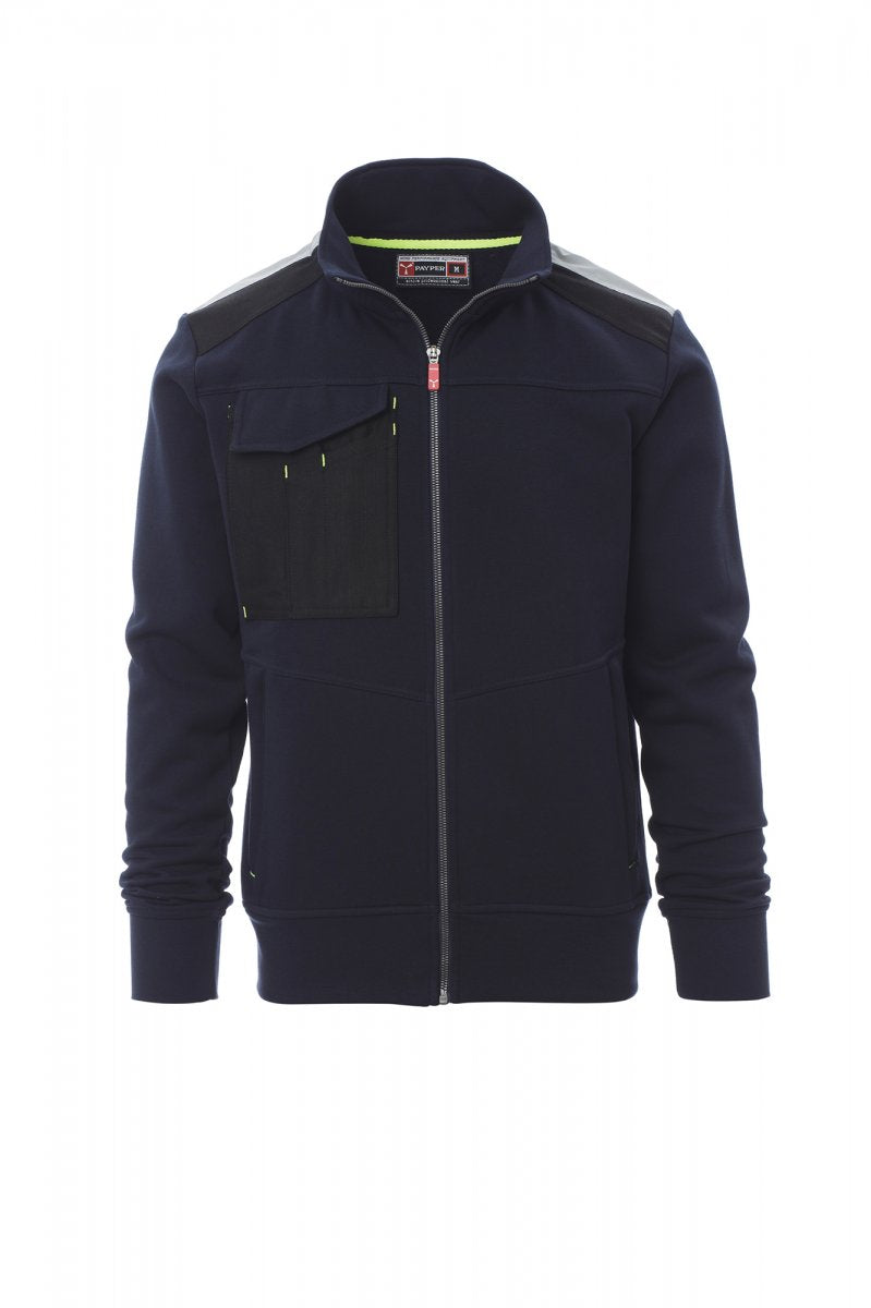 Payper WORK 2.0 Full Zip Con Cappuccio – Marineblau