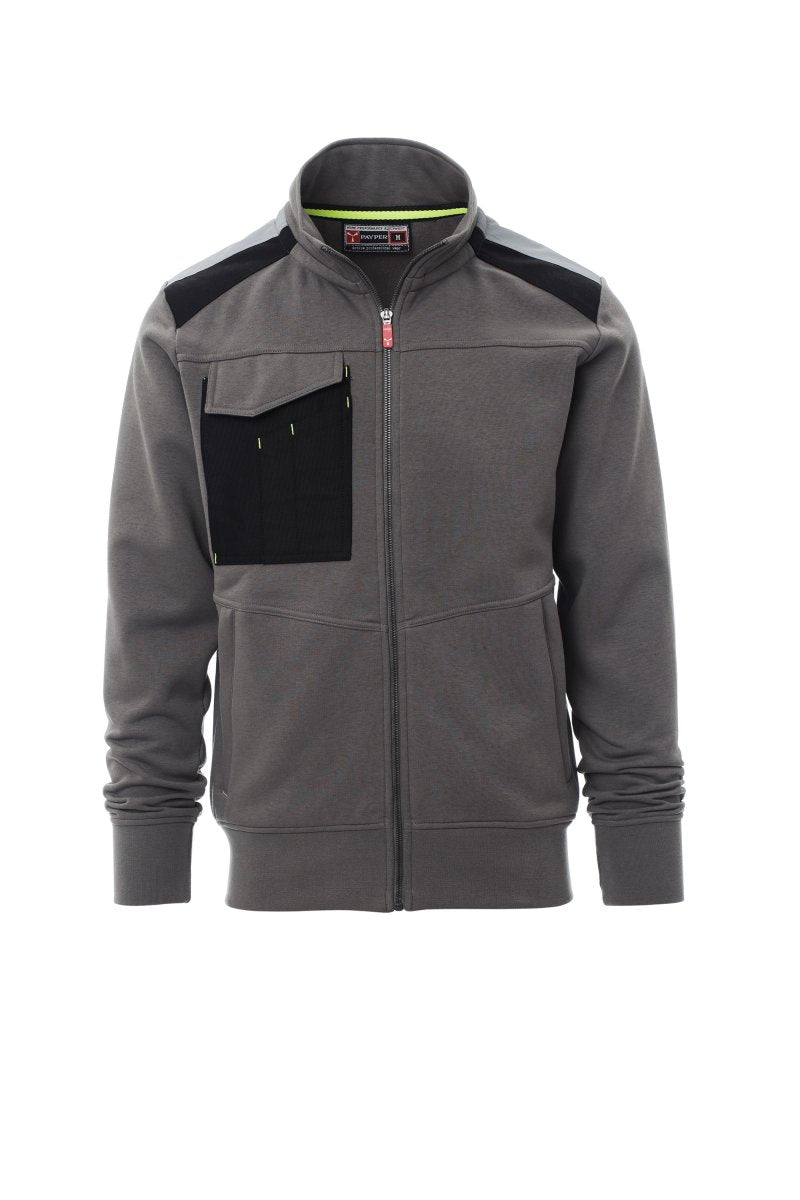 Payper WORK 2.0 Full Zip Con Cappuccio – Rauchgrau