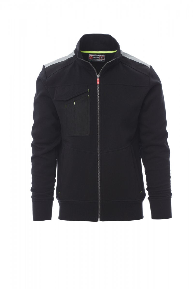 Payper WORK 2.0 Full Zip Con Cappuccio – Schwarz