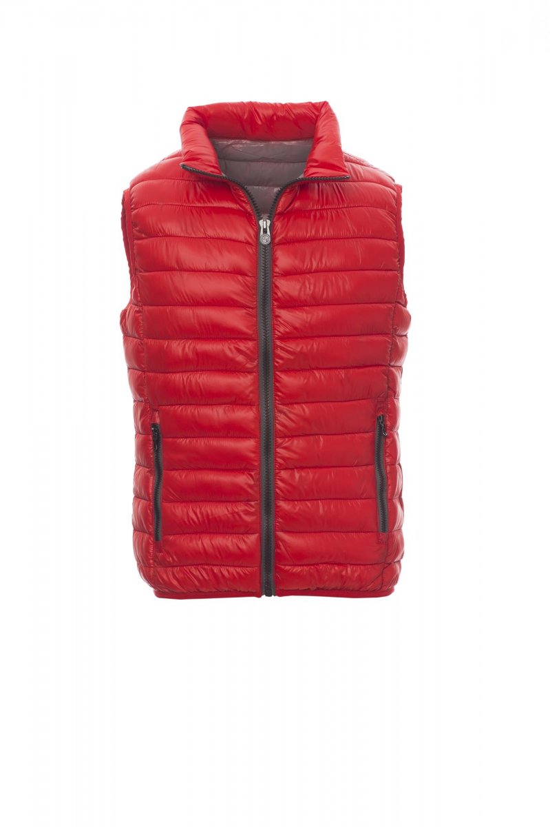 Payper CASUAL Imbottito Senza Maniche, Piumino Synth – Rot/Grau