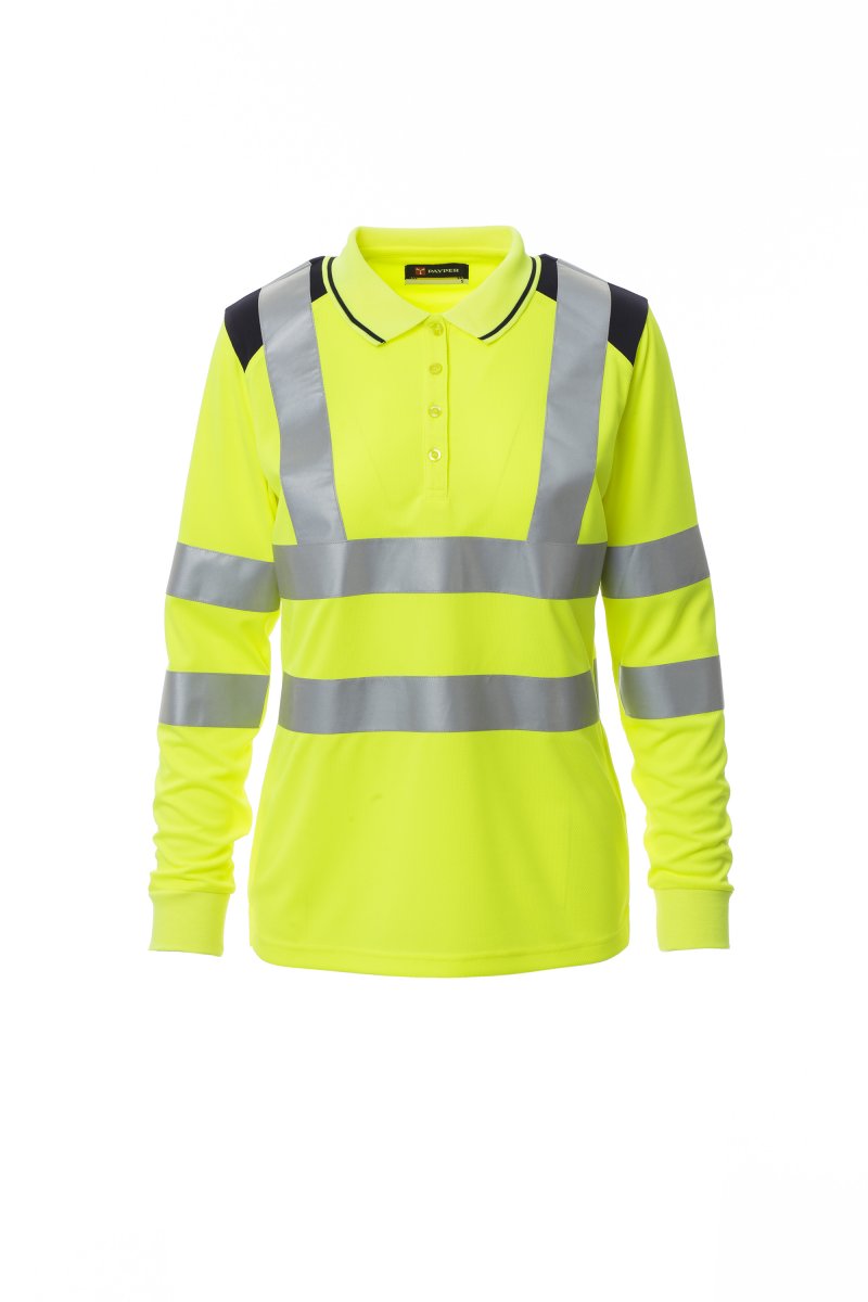 Payper GUARD+WINTER LADY Langärmelig – Fluogelb/Marineblau