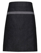 Domain Contrast Denim Waist Apron (PW128)