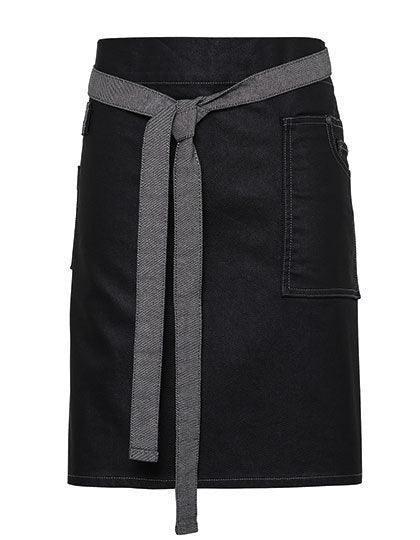 Division Waxed Look Denim Waist Apron (PW135)