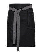 Division Waxed Look Denim Waist Apron (PW135)