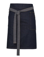 Division Waxed Look Denim Waist Apron (PW135)