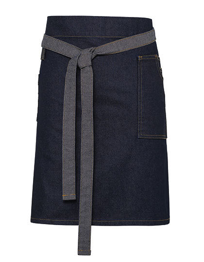 Division Waxed Look Denim Waist Apron (PW135)