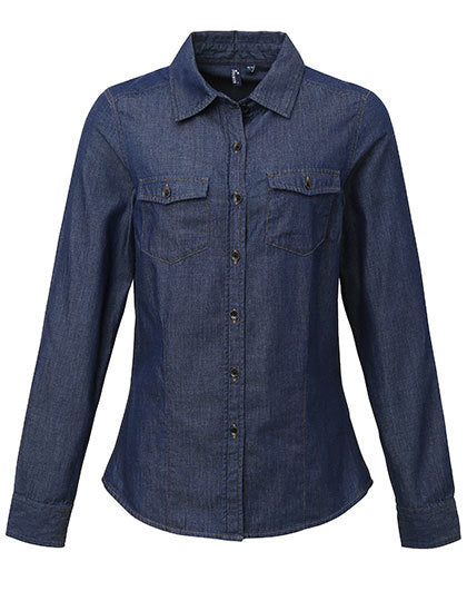 Women´s Jeans Stitch Denim Shirt (PW322)