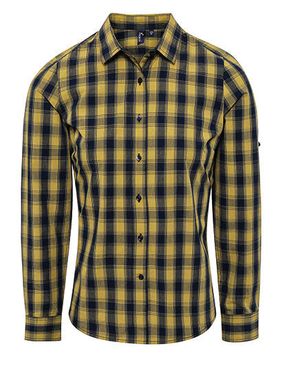 Women´s Mulligan Check Cotton Long Sleeve Shirt (PW350)