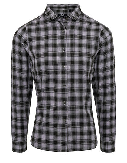 Women´s Mulligan Check Cotton Long Sleeve Shirt (PW350)