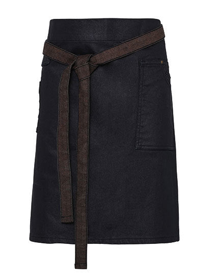 Division Waxed Look Denim Waist Apron (PW135)