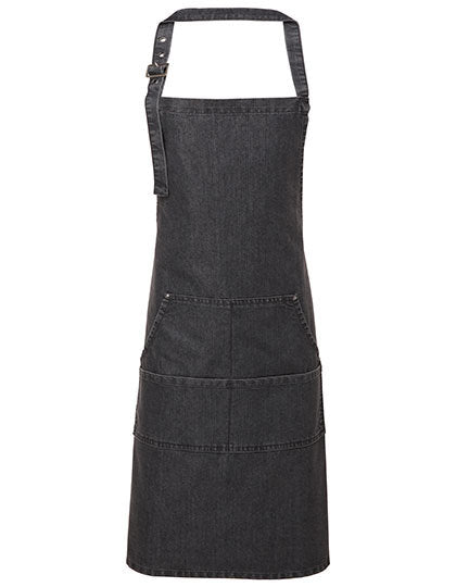 Jeans Stitch Denim Bib Apron (PW126)