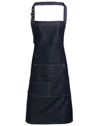 Jeans Stitch Denim Bib Apron (PW126)