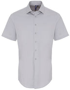 Men´s Stretch Fit Poplin Short Sleeve Cotton Shirt (PW246)