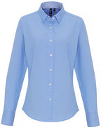 Women´s Cotton Rich Oxford Stripes Shirt (PW338)