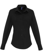 Women´s Stretch Fit Poplin Long Sleeve Cotton Shirt (PW344)