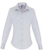 Women´s Stretch Fit Poplin Long Sleeve Cotton Shirt (PW344)