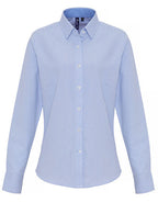 Women´s Cotton Rich Oxford Stripes Shirt (PW338)