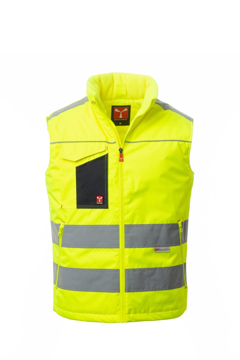 Payper TASK Imbottito Senza Maniche – Fluogelb/Marineblau