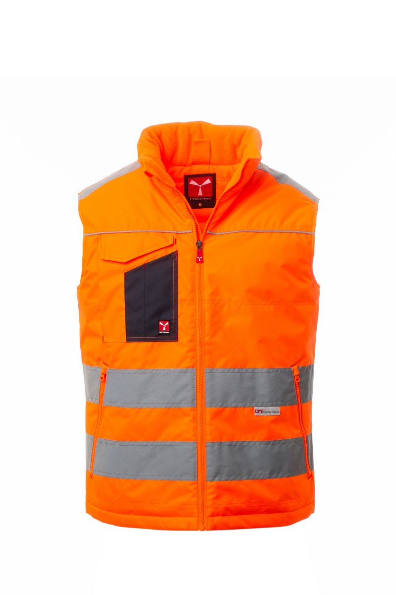 Payper TASK Imbottito Senza Maniche – Fluoorange/Marineblau