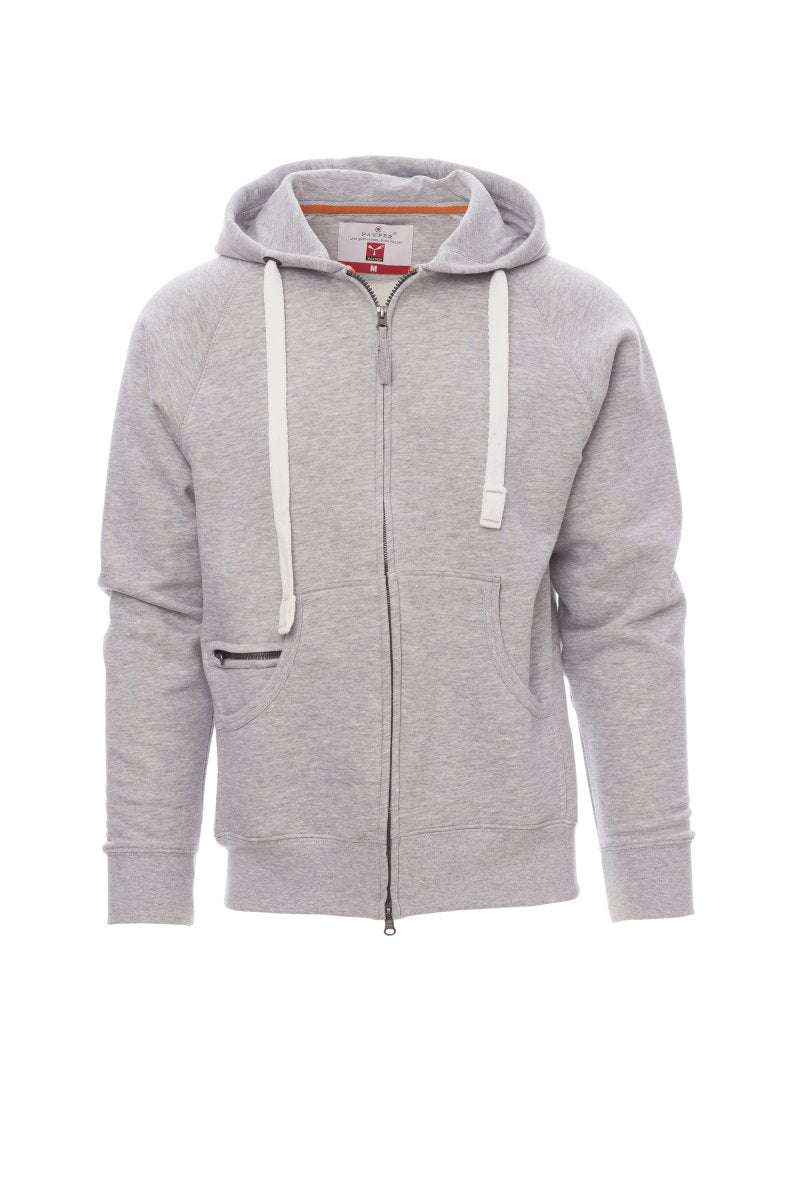 Payper DALLAS+ Full Zip Con Cappuccio – Grau Meliert