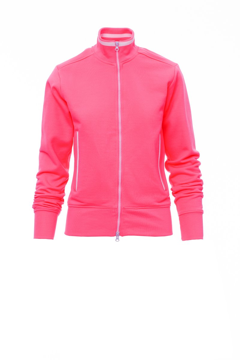 Payper MELBOURNE Full Zip – Fluo-Fuchsienrot/Weiss