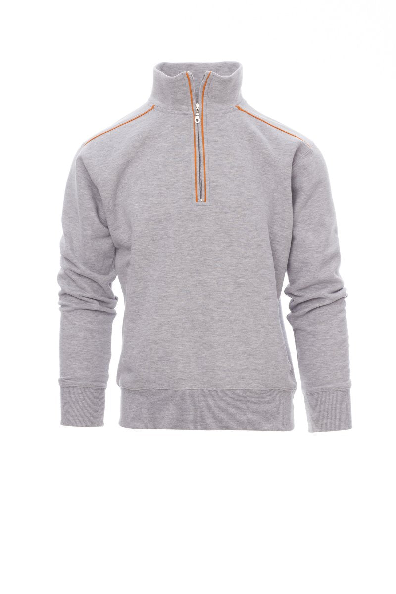 Payper VANCOUVER Halb Zip – Grau Meliert/Orange