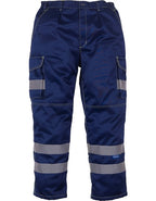 Hi-Vis Cargo Trousers With Knee Pad Pockets (YK018T)