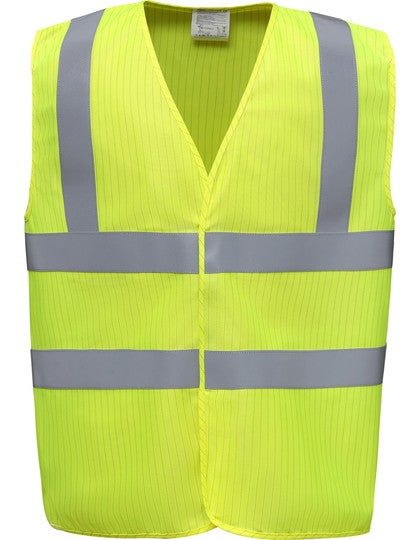 Hi-Vis Anti-Static Flame Retardant Waistcoat (YK1000)