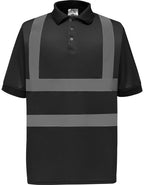 Two Band & Brace Hi-Vis Polo Shirt (YK210)