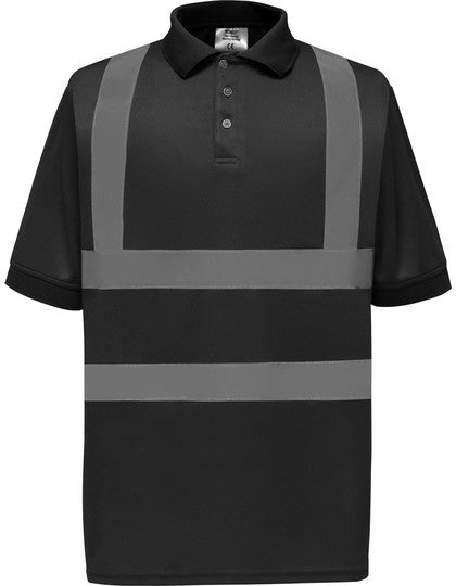 Two Band & Brace Hi-Vis Polo Shirt (YK210)