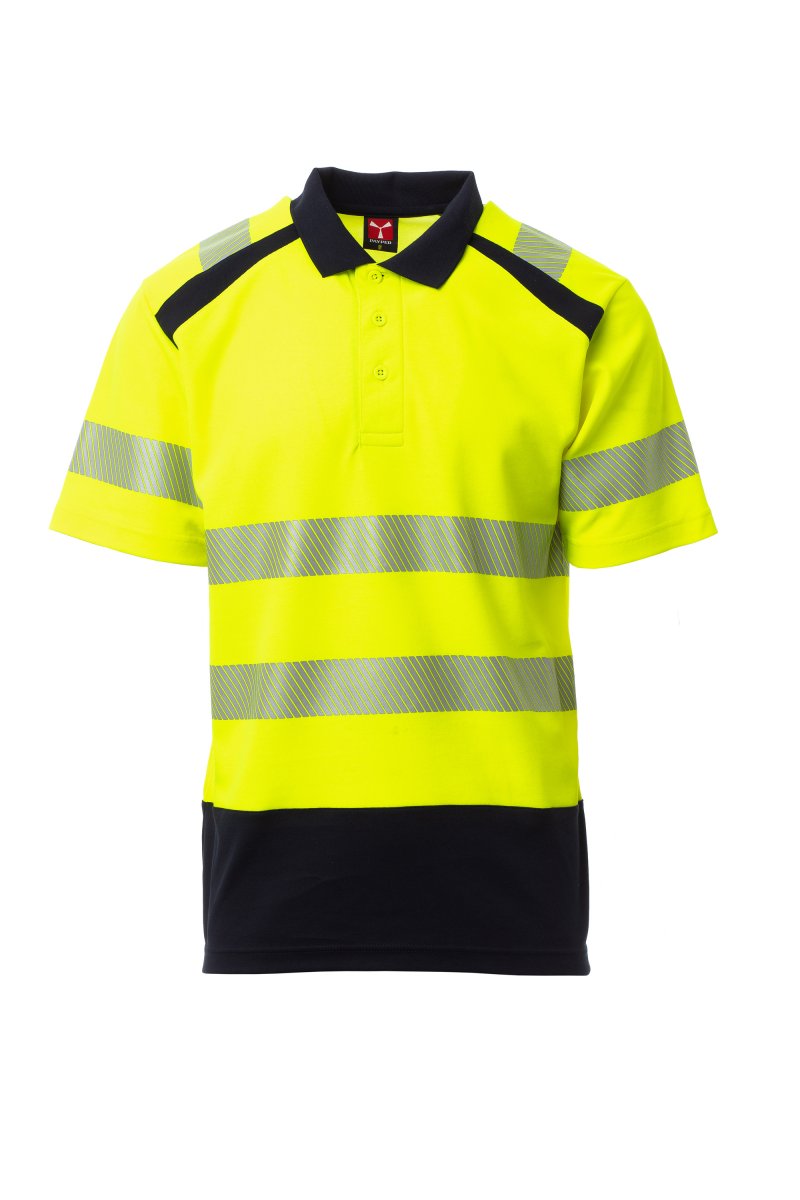 Payper ROAD Kurzärmelig – Fluogelb/Marineblau