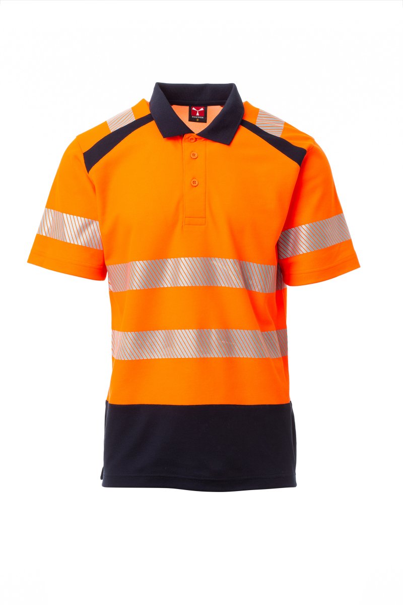 Payper ROAD Kurzärmelig – Fluoorange/Marineblau