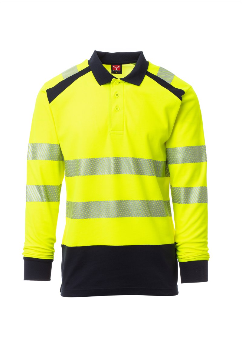 Payper ROAD WINTER Langärmelig – Fluogelb/Marineblau