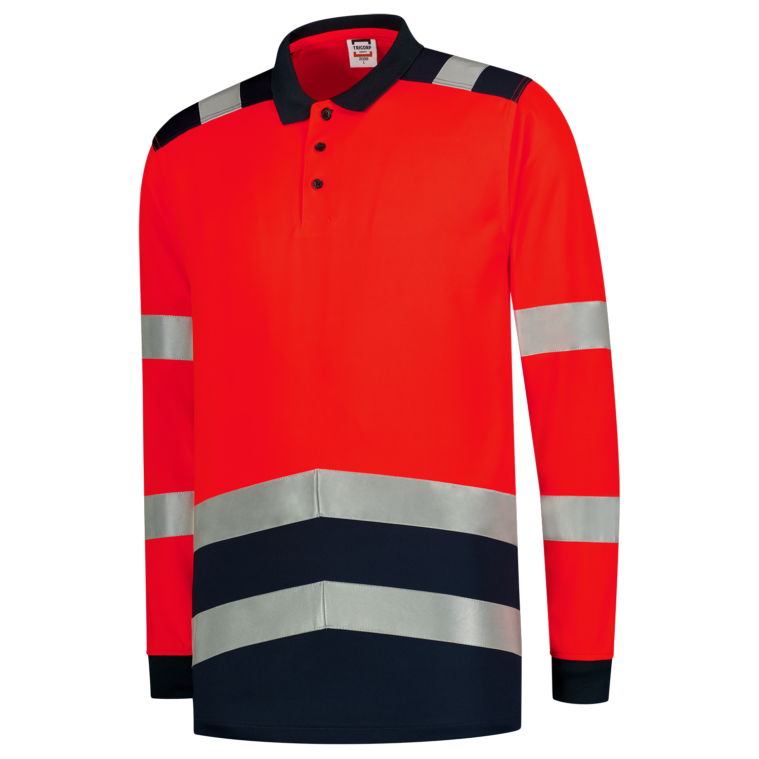 Tricorp Warnschutz Poloshirt Bicolor Longsleeve 203008