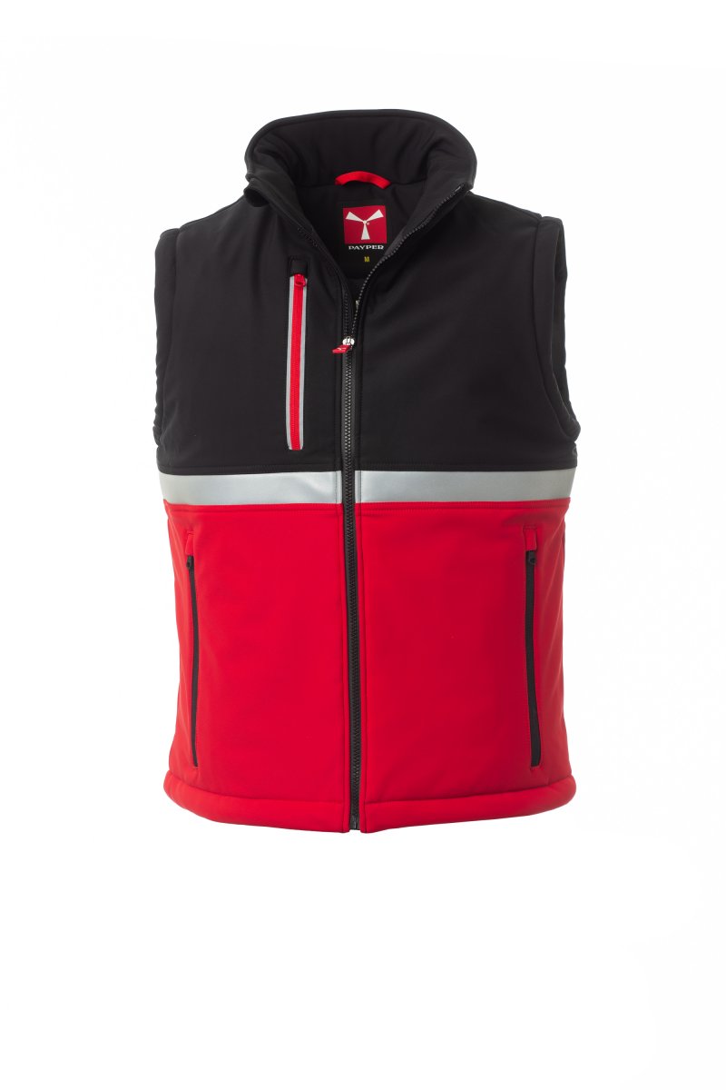 Payper WISE VEST PAD Imbottito Senza Maniche – Rot/Schwarz