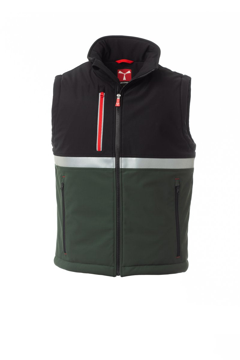 Payper WISE VEST PAD Imbottito Senza Maniche – Waldgrün/Schwarz