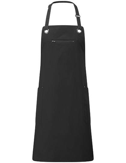 'Barley' Contrast Stitch Sustainable Bib Apron (PW121)