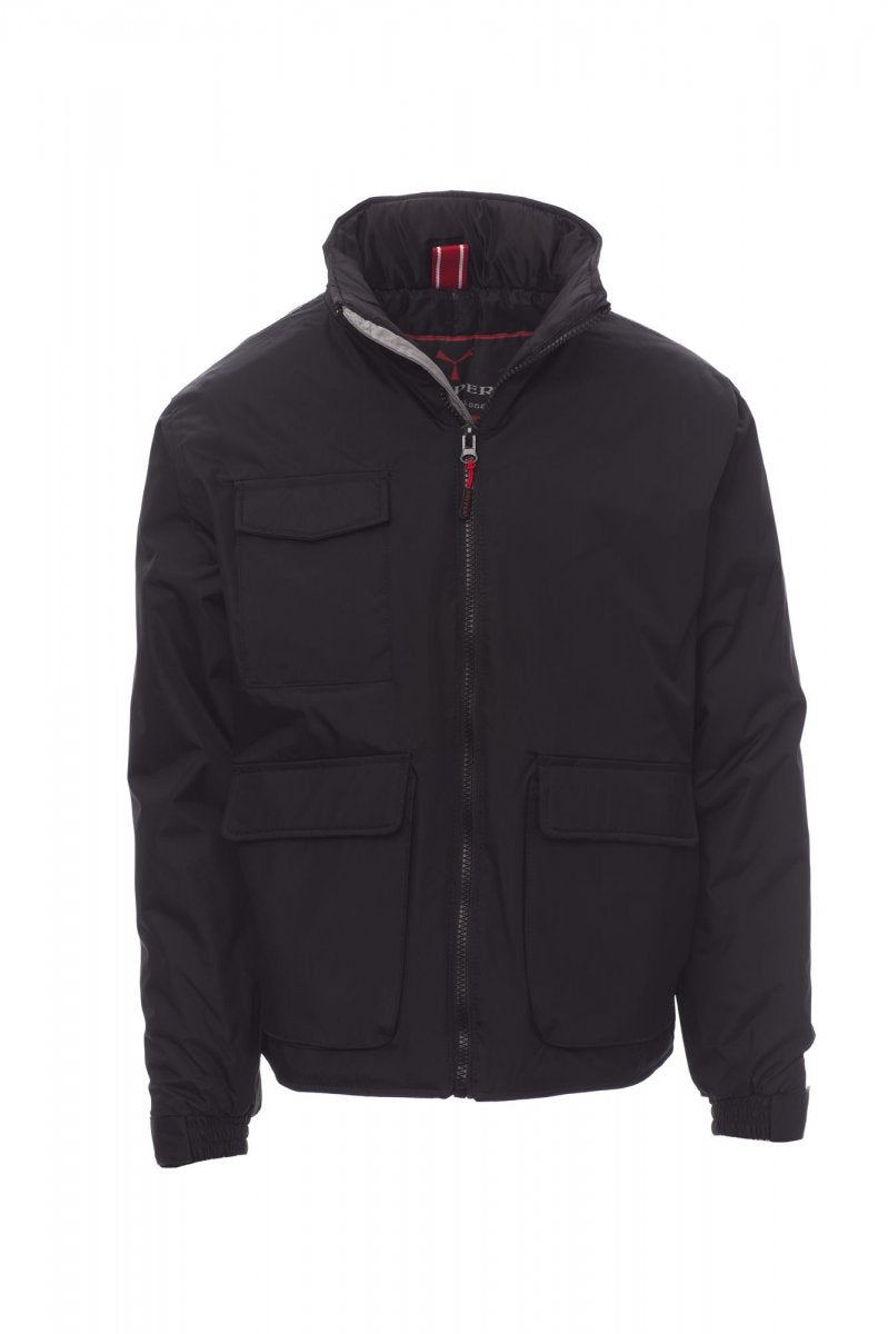 Payper RENEGADE Imbottito Con Cappuccio – Schwarz/Stahlgrau